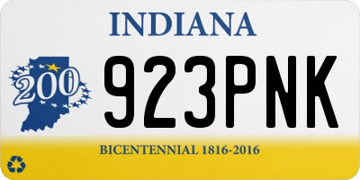 IN license plate 923PNK
