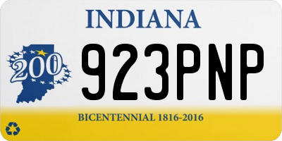 IN license plate 923PNP