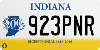 IN license plate 923PNR