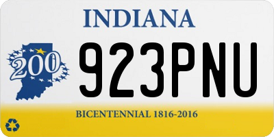 IN license plate 923PNU
