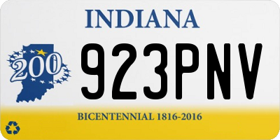 IN license plate 923PNV