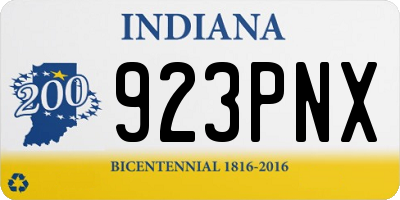 IN license plate 923PNX
