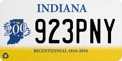 IN license plate 923PNY