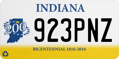 IN license plate 923PNZ