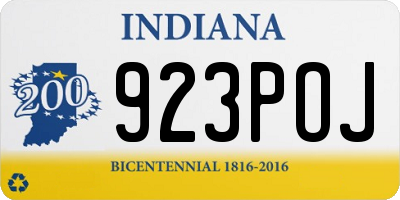 IN license plate 923POJ
