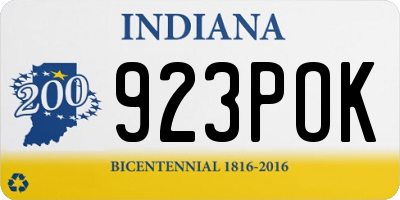 IN license plate 923POK