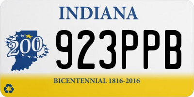IN license plate 923PPB