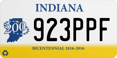 IN license plate 923PPF