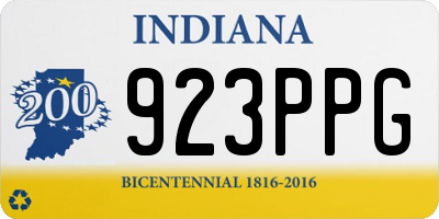 IN license plate 923PPG