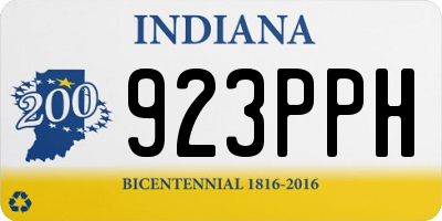 IN license plate 923PPH