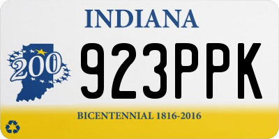 IN license plate 923PPK