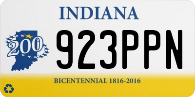 IN license plate 923PPN
