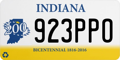 IN license plate 923PPO