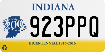 IN license plate 923PPQ