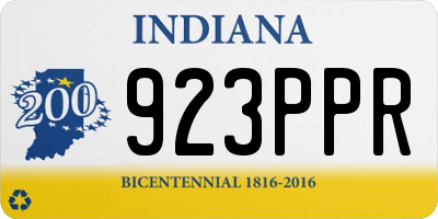 IN license plate 923PPR
