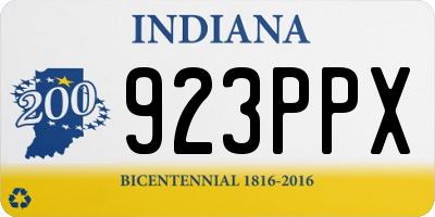 IN license plate 923PPX