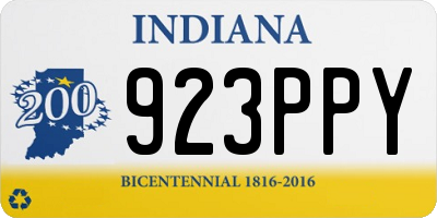 IN license plate 923PPY