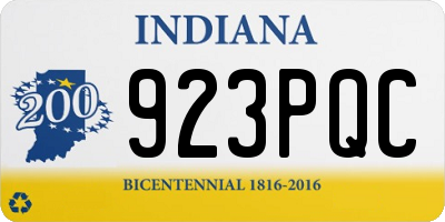 IN license plate 923PQC