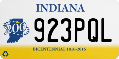 IN license plate 923PQL