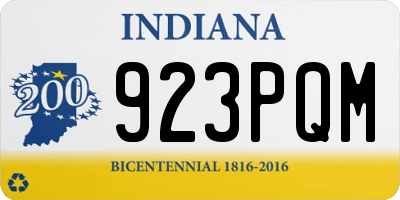 IN license plate 923PQM