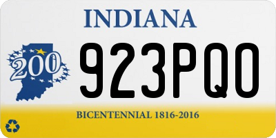 IN license plate 923PQO