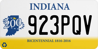 IN license plate 923PQV