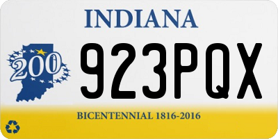 IN license plate 923PQX