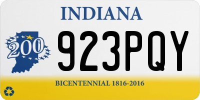 IN license plate 923PQY