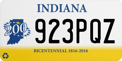 IN license plate 923PQZ