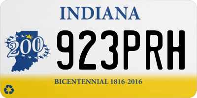 IN license plate 923PRH