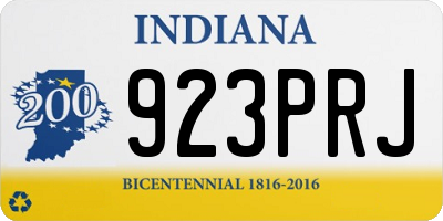 IN license plate 923PRJ