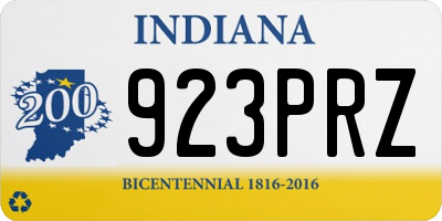 IN license plate 923PRZ