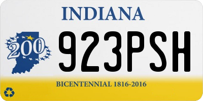 IN license plate 923PSH