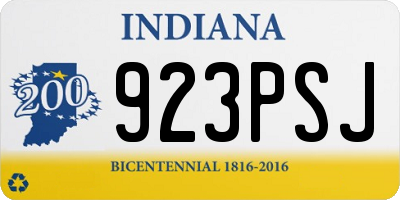 IN license plate 923PSJ