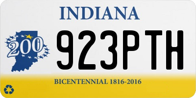 IN license plate 923PTH