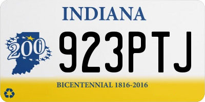 IN license plate 923PTJ