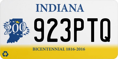 IN license plate 923PTQ