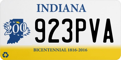 IN license plate 923PVA