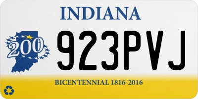 IN license plate 923PVJ