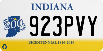 IN license plate 923PVY