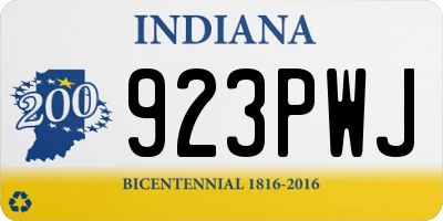IN license plate 923PWJ