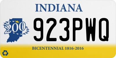 IN license plate 923PWQ