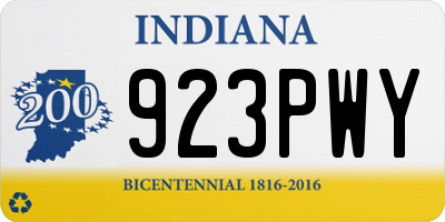IN license plate 923PWY