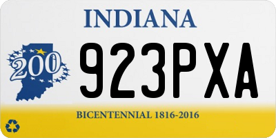 IN license plate 923PXA