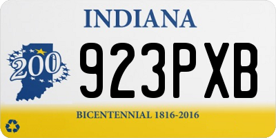 IN license plate 923PXB