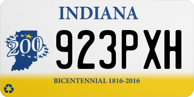 IN license plate 923PXH
