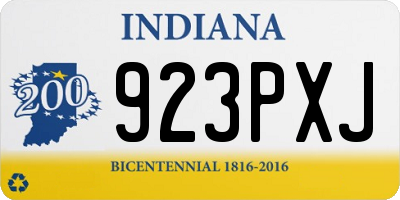 IN license plate 923PXJ