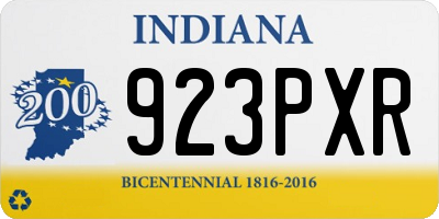 IN license plate 923PXR