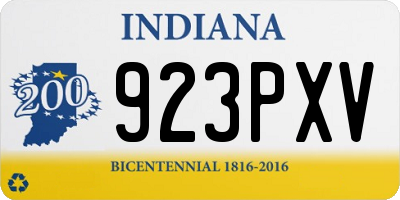 IN license plate 923PXV