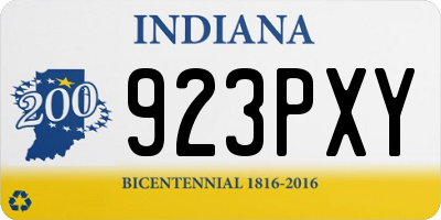 IN license plate 923PXY